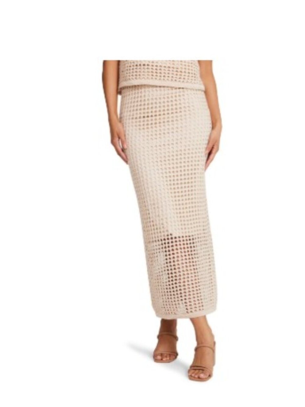 ✨Steve Madden Ladies Crochet Skirt Women Beige Multiple Sizes